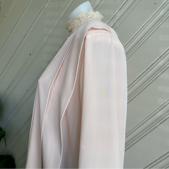 Vintage Lace High Neck Blouse Size 12 - Picture 4 of 11